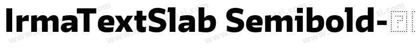 IrmaTextSlab Semibold字体转换